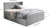 99rooms Emma Boxspringbett 200x200 cm Kunstleder SOFT Braun Bild 2