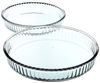 Pasabahce PB-1690038 Pie Geschirr Gehärtetes Glas Borcam Oval Glas Auflaufform Servierform Kare Tepsi Glasklar Küche Bild 3