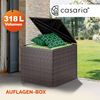 CASARIA® Polyrattan Auflagenbox Kissenbox Gartentruhe 318 L Braun Bild 2