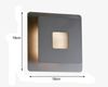 Fischer & Honsel 30467 LED Wandleuchte Hennes sandschwarz 3000K Bild 4