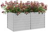 vidaXL Garten-Hochbeet 160x80x77 cm Verzinkter Stahl Silbern 316880 Bild 3