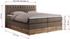 Boxspringbett AMORE KING, Doppelbett mit Multipocket-Matratze, Polsterbett mit Kopfstütze - 140 x 200 cm - Braun Velvet - H3 Bild 5