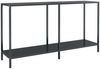 Konsolentisch Schwarz 140 x 35 x 75,5 cm Hartglas [331695] Bild 2