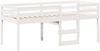 vidaXL Hochbett mit Dach Weiß 80x200 cm Massivholz Kiefer 3282011 Bild 5