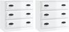 vidaXL Sideboards 2 Stk. Hochglanz-Weiß Holzwerkstoff 3185241 Bild 2