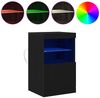 vidaXL LED-Sideboard Schwarz Eichen-Optik 41 x 37 x 67 cm 863038 Bild 4