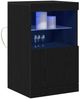 vidaXL LED-Sideboard Schwarz Eichen-Optik 41 x 37 x 67 cm 863038 Bild 3