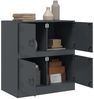 Sideboard, Kommode Anthrazit 67x39x73 cm Stahl j929p Bild 4