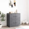 Sideboard, Kommode Anthrazit 67x39x73 cm Stahl j929p Bild 3