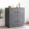 Sideboard, Kommode Anthrazit 67x39x73 cm Stahl j929p Bild 2