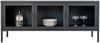 House Nordic TV-Bank, 3 Glastüren, Stahl, schwarz, 130x40x55 cm Bild 2