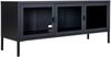 House Nordic TV-Bank, 3 Glastüren, Stahl, schwarz, 130x40x55 cm Bild 4