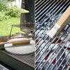 LuxusKollektion Reinigungsbürste für Grill und Pizzaofen, Stahl Messing natur, ca. 64 cm Bild 4