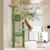 PAWZ Road Kratzbaum Kratzbaum 143cm Groß Katzenspielturm stabiles schönes Katzenhaus, Größe Höhle Hängematte Bild 3
