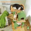 PAWZ Road Kratzbaum Kratzbaum 143cm Groß Katzenspielturm stabiles schönes Katzenhaus, Größe Höhle Hängematte Bild 4