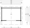 Gartenhaus Lexi 44 F Premium Lichtgrau Bild 2
