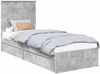 vidaXL Aufbewahrungsbett Beton Grau 75 x 190 cm Holzwerkstoff 3411260 Bild 2