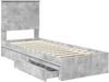 vidaXL Aufbewahrungsbett Beton Grau 75 x 190 cm Holzwerkstoff 3411260 Bild 5
