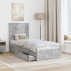 vidaXL Aufbewahrungsbett Beton Grau 75 x 190 cm Holzwerkstoff 3411260 Bild 3