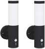 vidaXL Außenwandleuchte 2 pcs Schwarz 15 x 7,5 x 33 cm 4005958 Bild 2