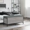 vidaXL Sitzbank mit Stauraum Grau Sonoma 102x42x45 cm Holzwerkstoff 835150 Bild 3