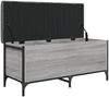 vidaXL Sitzbank mit Stauraum Grau Sonoma 102x42x45 cm Holzwerkstoff 835150 Bild 5