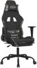 vidaXL Gaming-Stuhl mit Fußstütze Schwarz und Tarnfarben Stoff 3143732 Bild 2