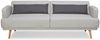 3-Sitzer Sofa Schlaffunktion Hellgrau Grau 214 x 86 x 83 cm Bild 4