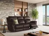 Relaxsofa 3-Sitzer PAKITA - Büffelleder - Braun Bild 4