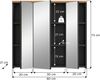 Xonox Canu Spiegelschrank (B/H/T: 80x55x34 cm) in Basalt grau Nachbildung und Artisan Nachbildung Bild 4