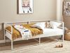 Bett mit Lattenrost BATTUT 90 x 200 cm Metall Weiß Bild 3