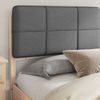 vidaXL Bettgestell mit gepolstertem Kopfteil Dunkelgrau 180 x 200 cm 3398180 Bild 3