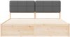 vidaXL Bettgestell mit gepolstertem Kopfteil Dunkelgrau 180 x 200 cm 3398180 Bild 5