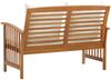 vidaXL Gartenbank mit Kissen, Massivholz Akazie braun / weiß, 119 x 67 x 83 cm Bild 4