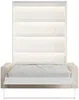 Vente-unique - RAPILI Bett Holz, Platte Weiß - B 133 cm239,2 cm x H 225,2 cm x L 180 cm Bild 5