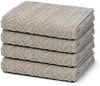 Ross Sensual Skin Zopf 4 tlg. Frottier-Set - 4 X Handtuch (50 X 100cm) - 500 g/m2 - Flanell Bild 1