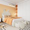 Polsterbett 90x200 cm aus Samt mit LED-Beleuchtung und Stauraum – verspieltes Hasenohren-Design Bild 2