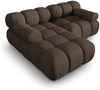 Micadoni Modulares Ecksofa Bellis 3-Sitzer Links 3D-Stoff Sonic Braun Bild 3