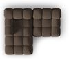 Micadoni Modulares Ecksofa Bellis 3-Sitzer Links 3D-Stoff Sonic Braun Bild 5