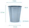 Intirilife Becher, 5-tlg, Edelstahl, Camping Outdoor Metall Becher Tasse Bild 2