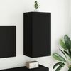 vidaXL TV-Wandschrank mit LED-Leuchten Schwarz 40,5x35x80 cm 837261 Bild 4