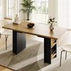 Ausziehbarer Schreibtisch mit Regal, B 120-160 x T 80 x H 75 cm, MDF in Holzoptik Bild 3