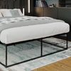 Metallbett SUKAR - Metall Schwarz 185.5x205.5x46.5 cm | Bett 180x200 Bettrahmen Metall Doppelbett Bild 3