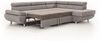 Ecksofa Sofa PANOS Stoff Esito Grau mit Schlaffunktion Ottomane Rechts Bild 3