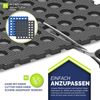 tillvex® Pool Bodenschutzmatte mit Löchern 24 Stück Schwarz | Unterlegmatte für Pool & Planschbecken 51x51 cm | Poolmatte Bodenmatte Outdoor | Poolunterlage Bodenschutz Matten wärmeisolierend | Whirlpool Bodenfolie weich Bild 5