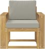 vidaXL 2 Stück Outdoor-Sofagarnitur Polyester Weiß und Hellgrau 3438980 Bild 3