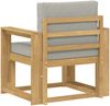 vidaXL 2 Stück Outdoor-Sofagarnitur Polyester Weiß und Hellgrau 3438980 Bild 5