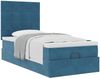 vidaXL Ottoman-Bett mit Matratzen Dunkelblau 100x200 cm Samt 3313455 Bild 5