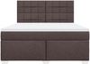 vidaXL Boxspringbett mit Matratze Dunkelbraun 180x200 cm Stoff 3290570 Bild 4