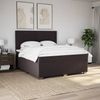 vidaXL Boxspringbett mit Matratze Dunkelbraun 180x200 cm Stoff 3290570 Bild 3